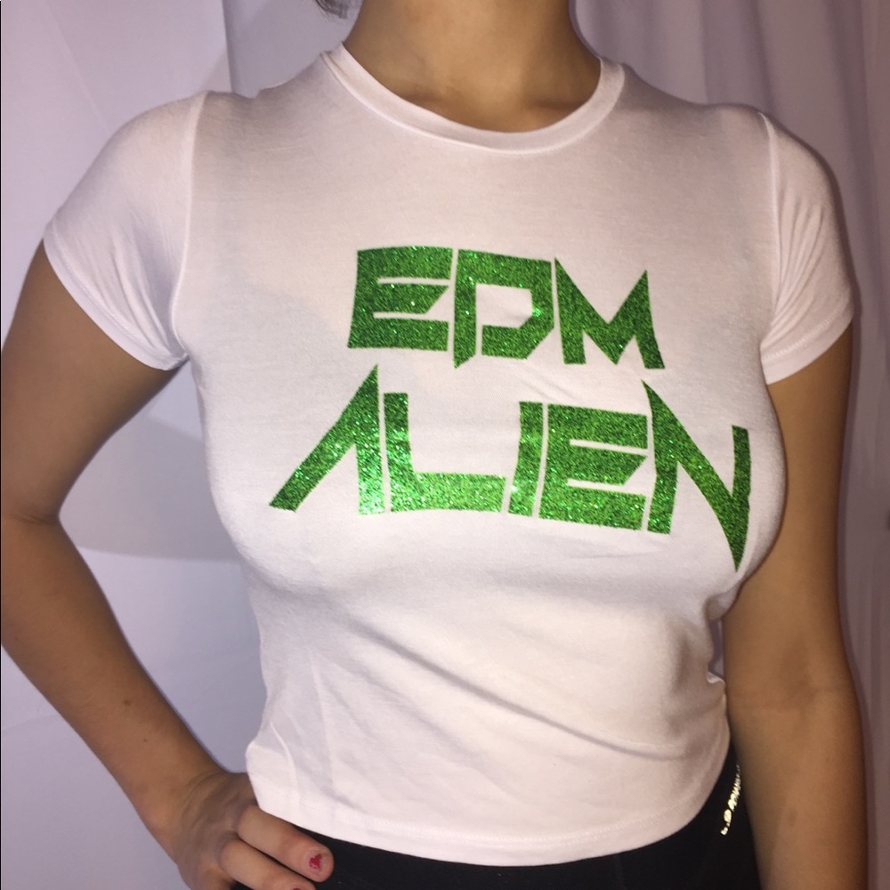 Club Exx EDM Alien Baby Tee
